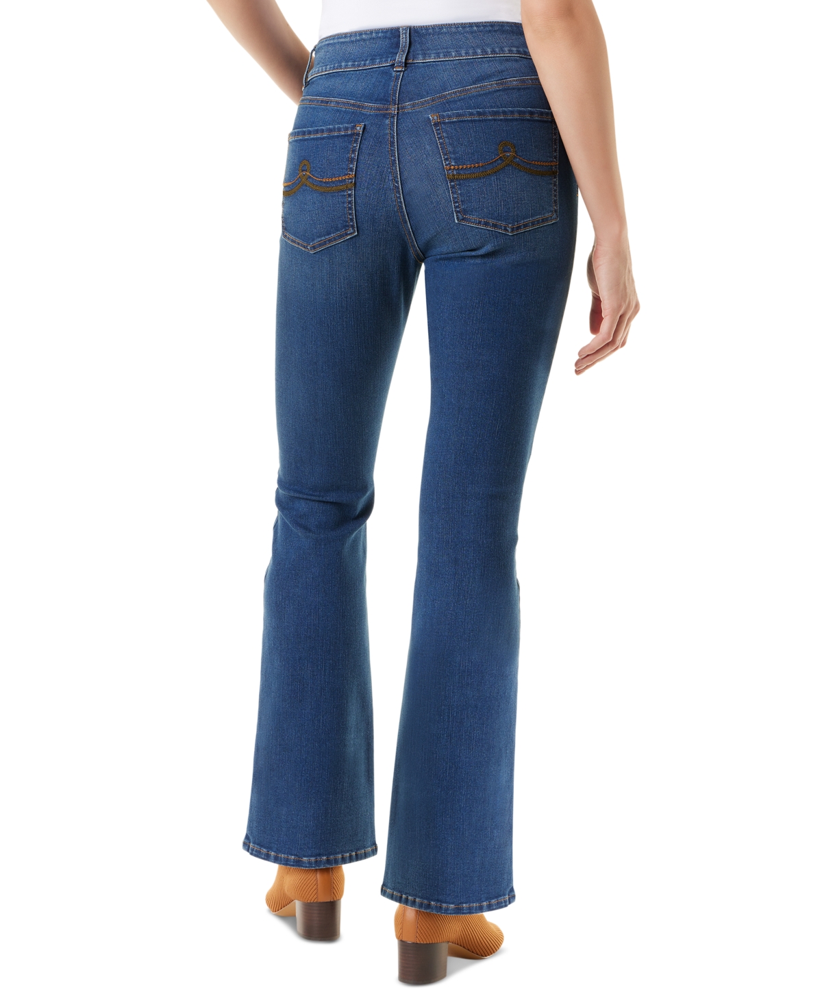 Gloria Vanderbilt Women's Shape Effect Tummy Sculpt Bootcut Jeans - Halifax with Whiskers