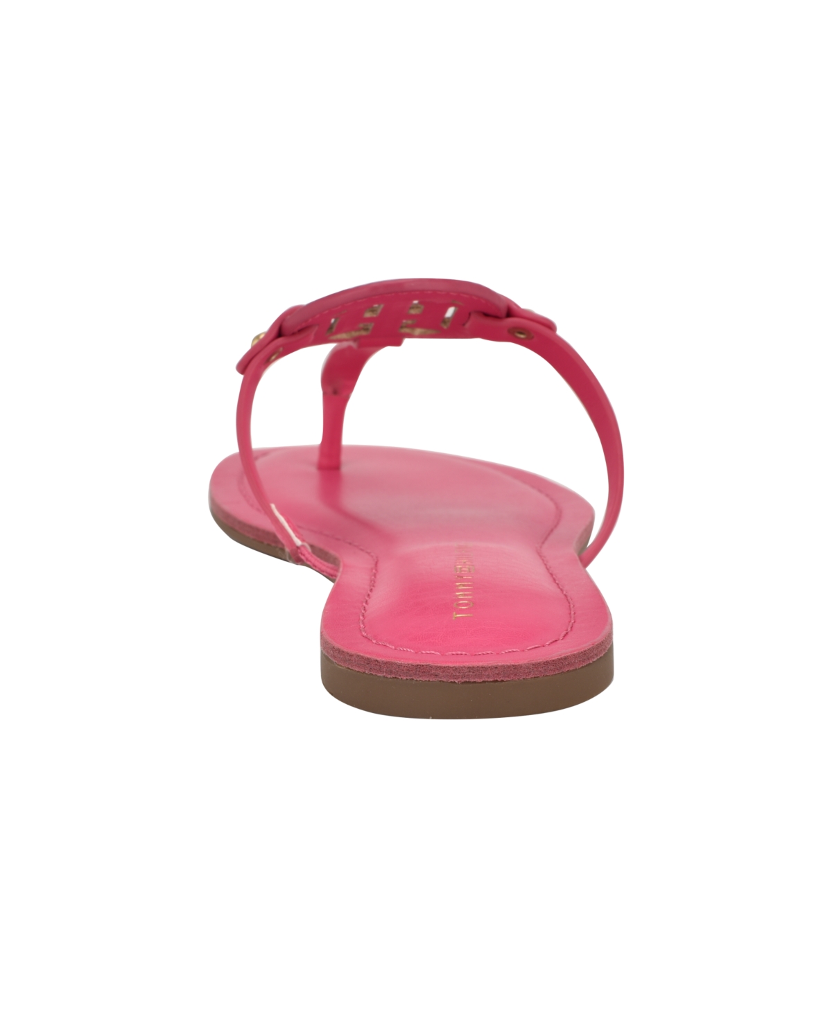 Tommy Hilfiger Women's Litzy Logo T-strap Flat Sandals In Pink