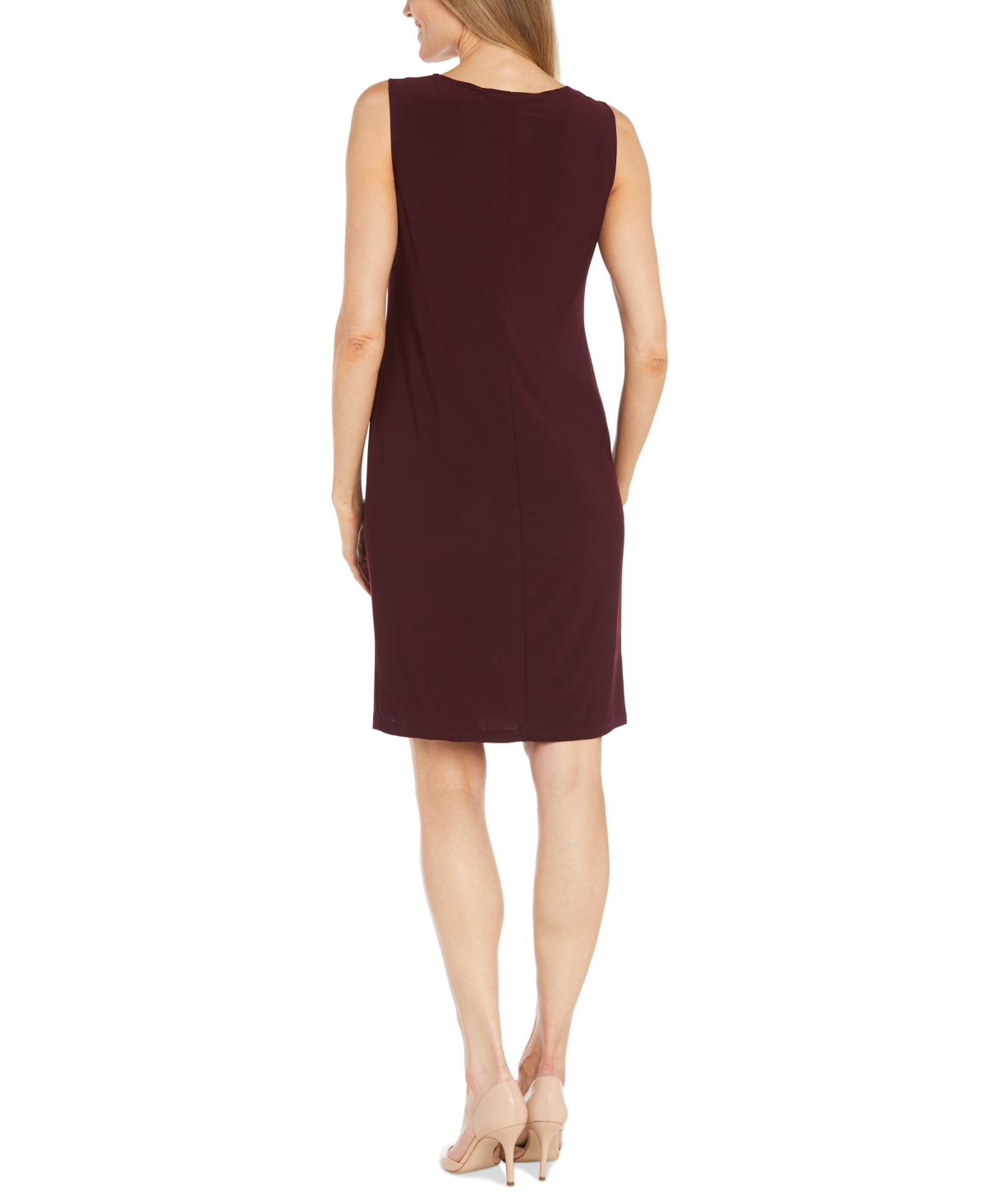 R & M Richards Petite 2-Pc. Printed Jacket & Necklace Dress Set