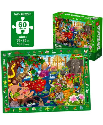 4 x 60 Pieces Puzzles for Kids Ages 4-6 -  Educational Search & Find Toy