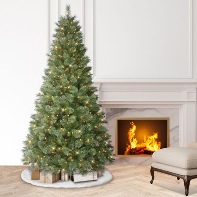 7.5-ft. Medium Green Tree with 500 Clear Lights & Stand