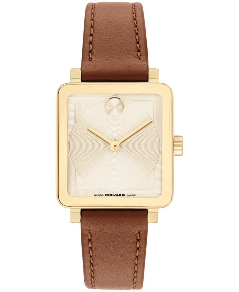 Женские часы Movado Bold Evolution 2.0 Swiss Quartz Cognac Leather Watch 26mm