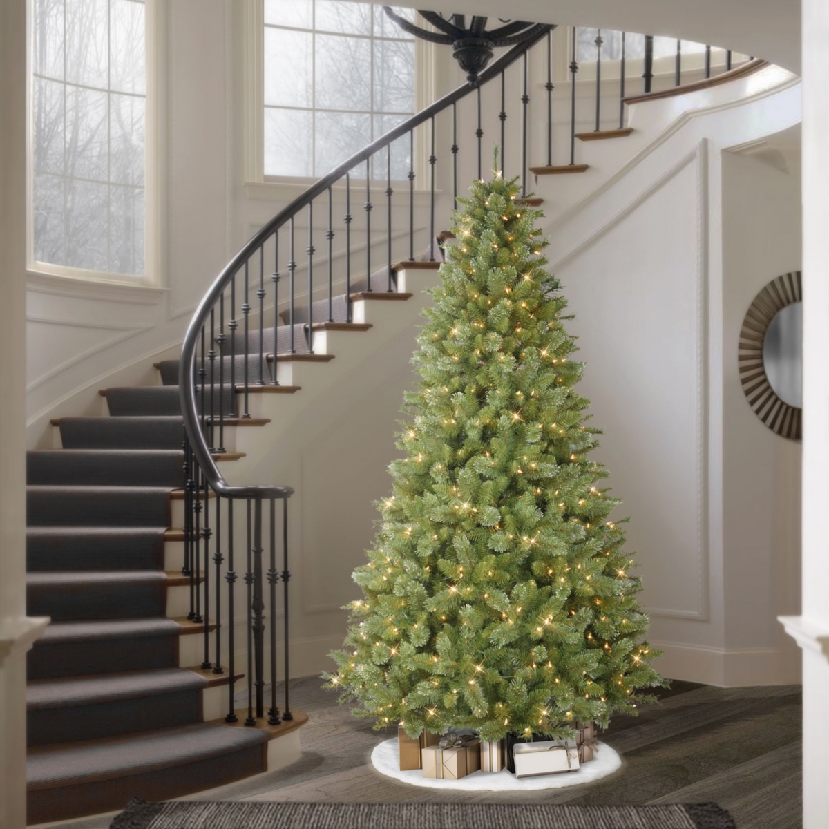 Puleo 7.5-ft. Canterbury Fir Tree With 500 Clear Lights & Stand In Green