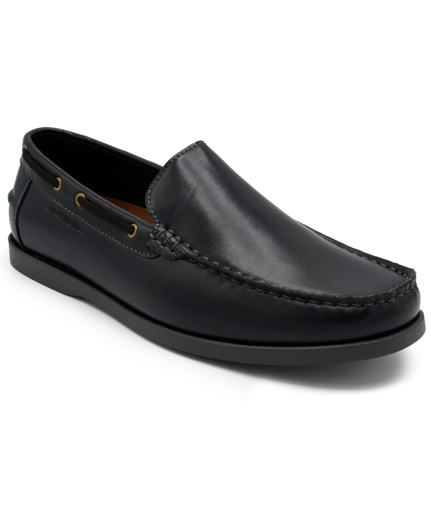 Мужские туфли Aston Marc Abrams Comfort Driving Loafer, цвет: Чёрный — фото 1