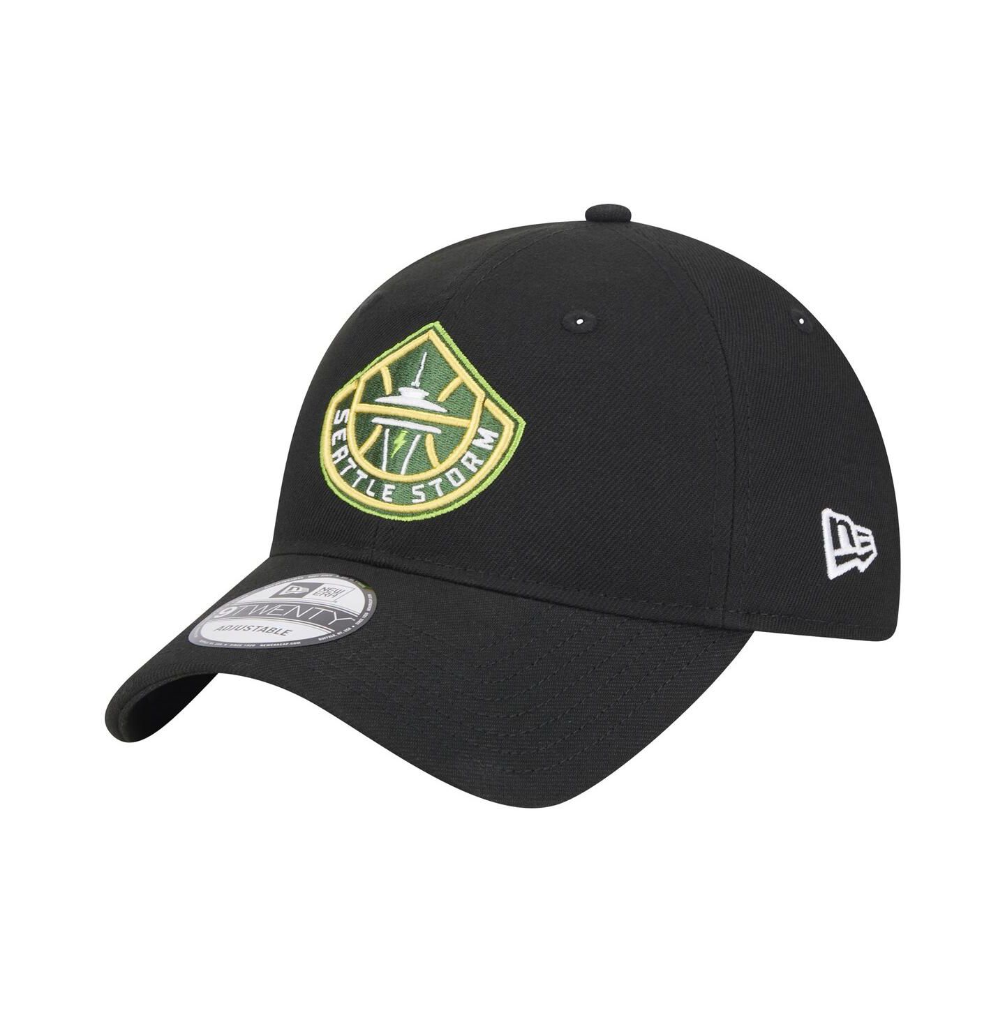 Кепка New Era Black Seattle Storm Core Logo 9TWENTY Adjustable Hat — фото 1