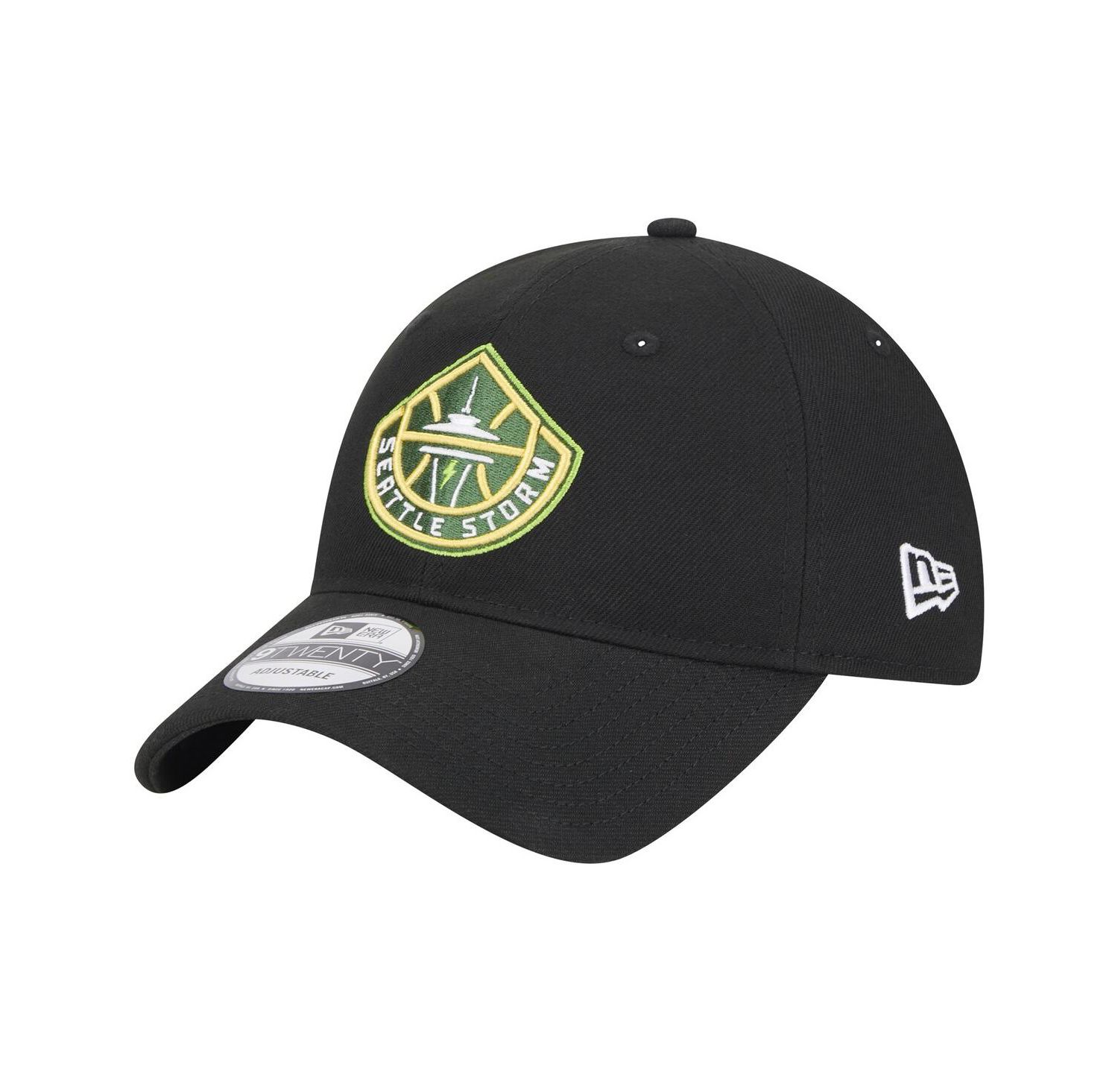 Men's and Women's Black Seattle Storm Core Logo 9TWENTY Adjustable Hat