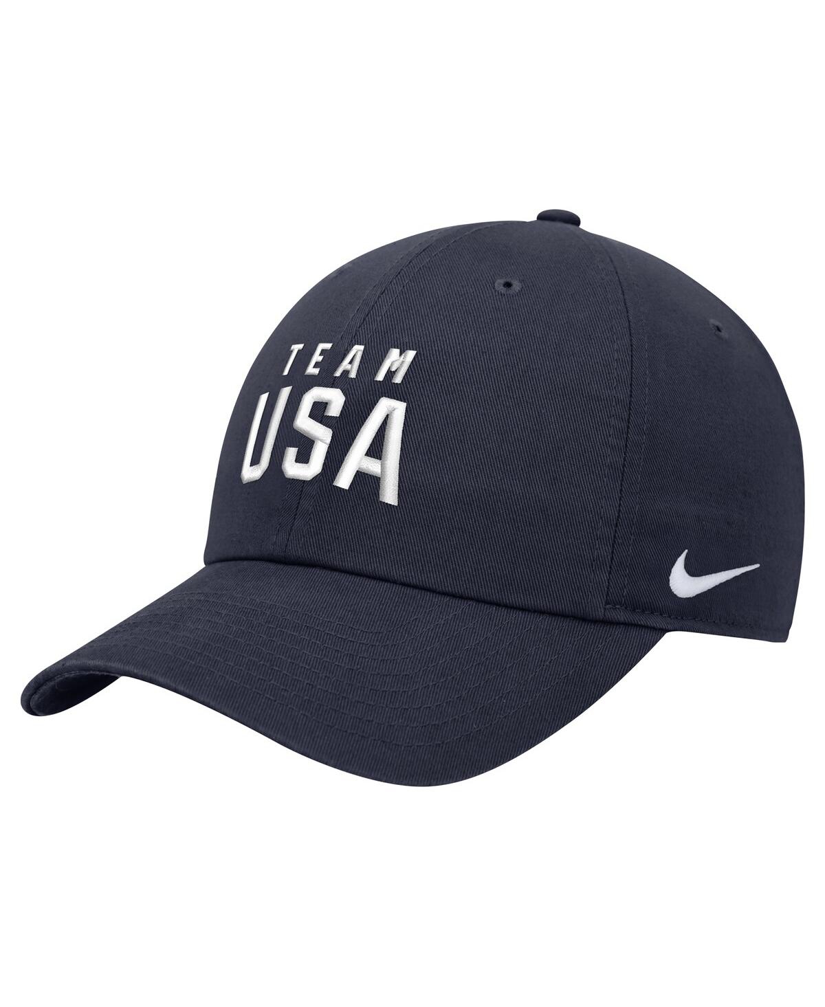 Nike Big Boys And Girls Navy Team Usa Club Adjustable Hat In Navy