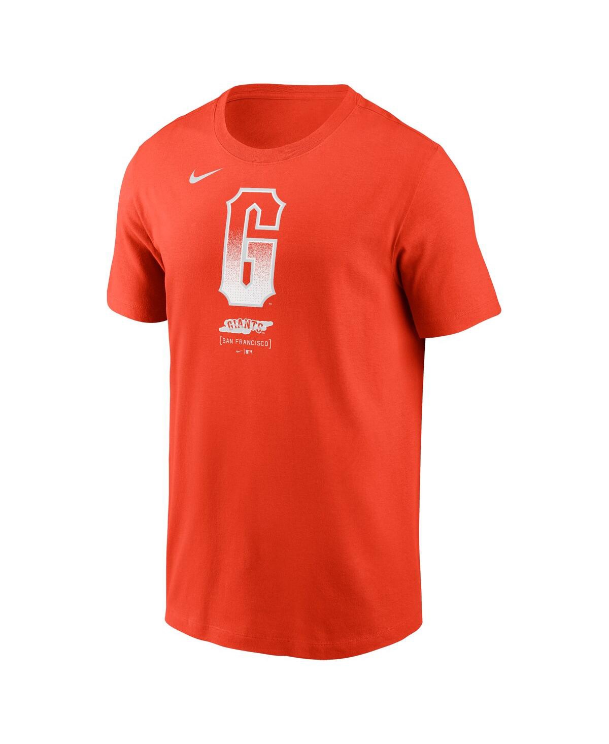 Nike Men'sSan Francisco Giants City Connect Large Logo T-Shirt - Orange