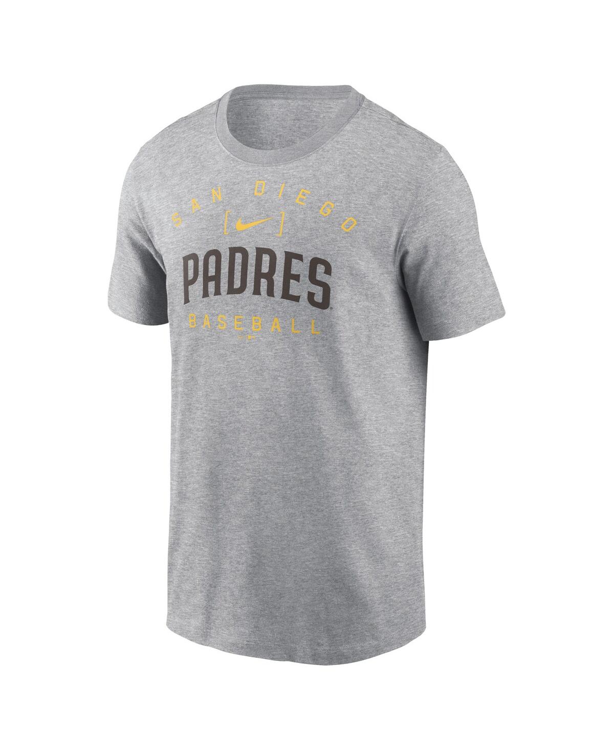Nike Men's Heather Gray San Diego Padres Home Team Athletic Arch T-Shirt