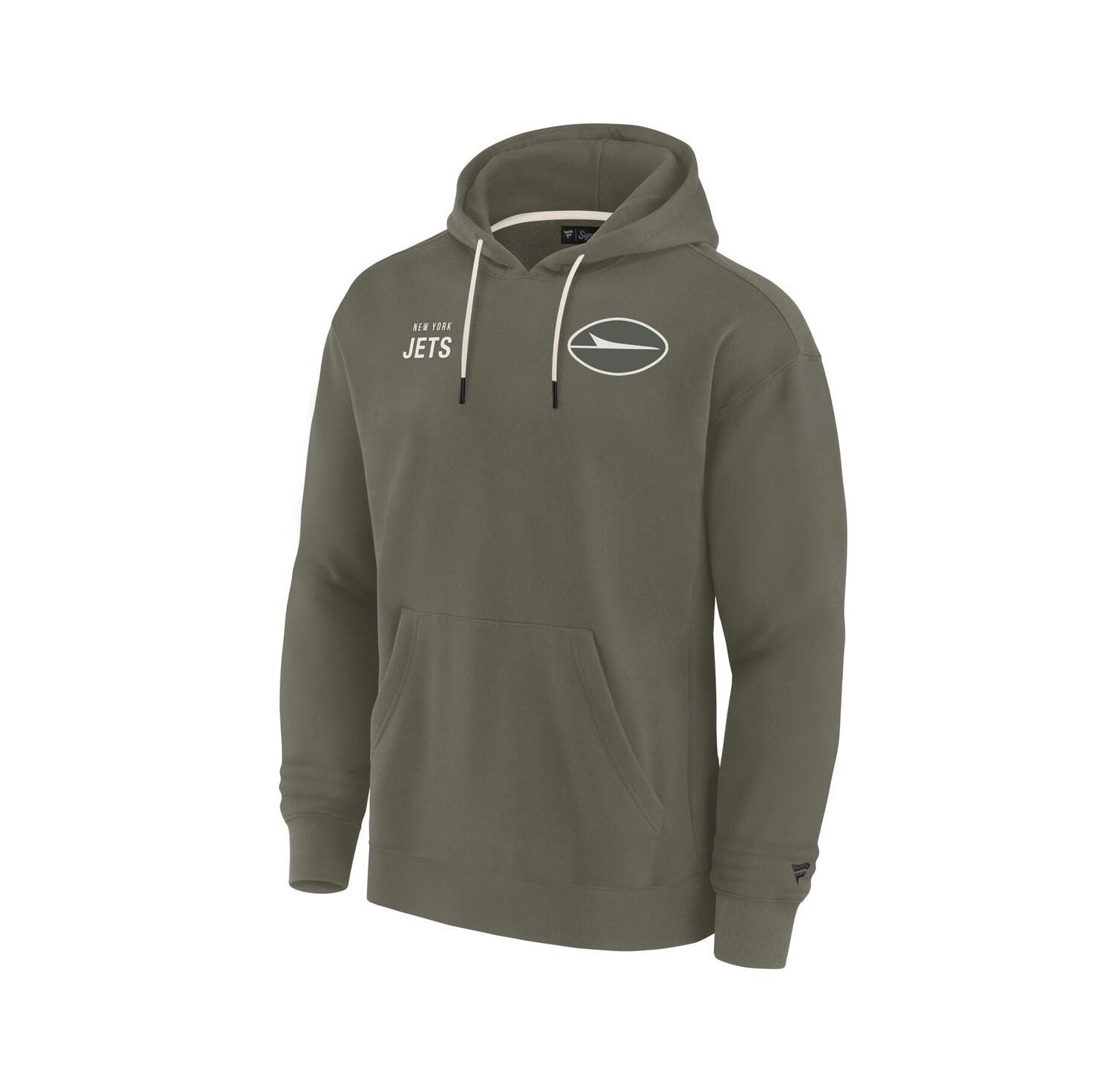 Men's and Women's Signature Olive New York Jets Elements Super Soft Fleece Pullover Hoodie