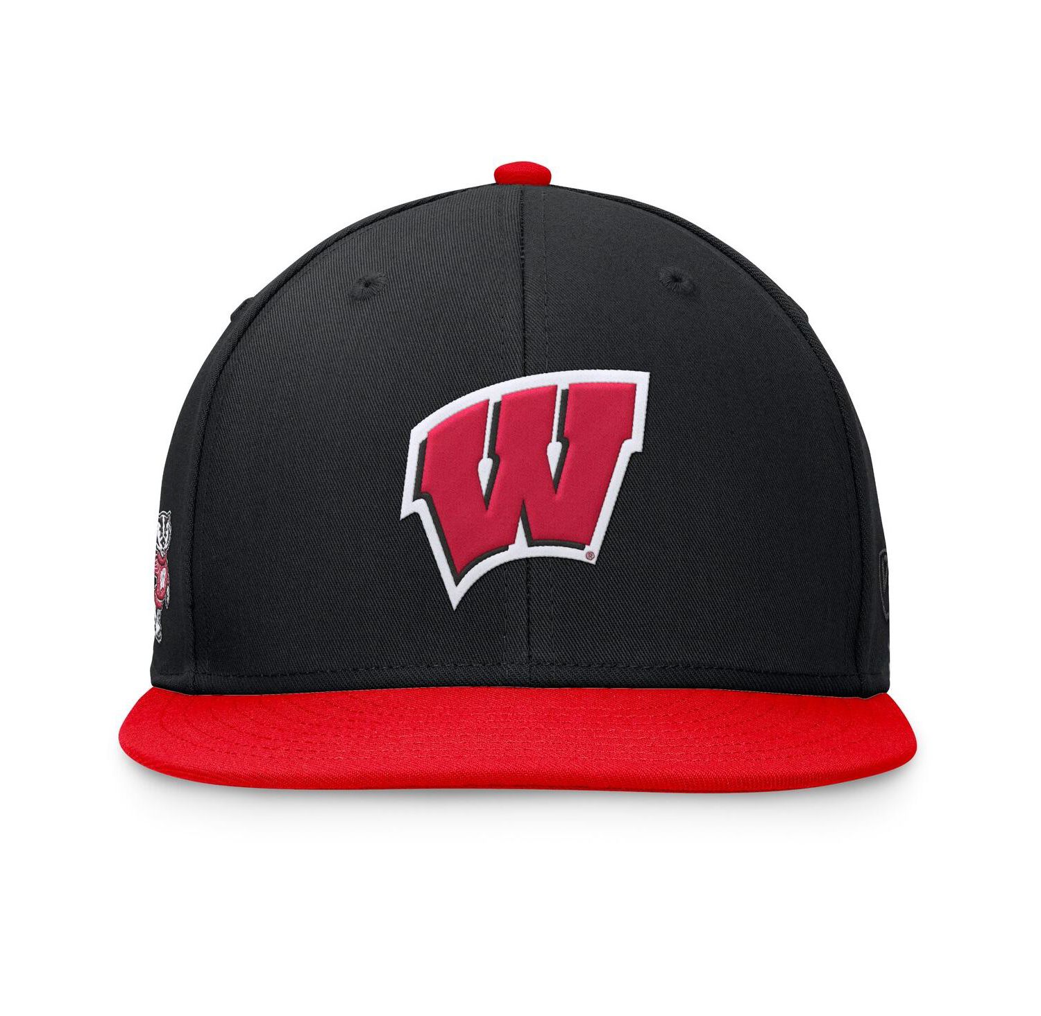 Men's Black/Red Wisconsin Badgers Rally Two-Tone Fitted Hat
