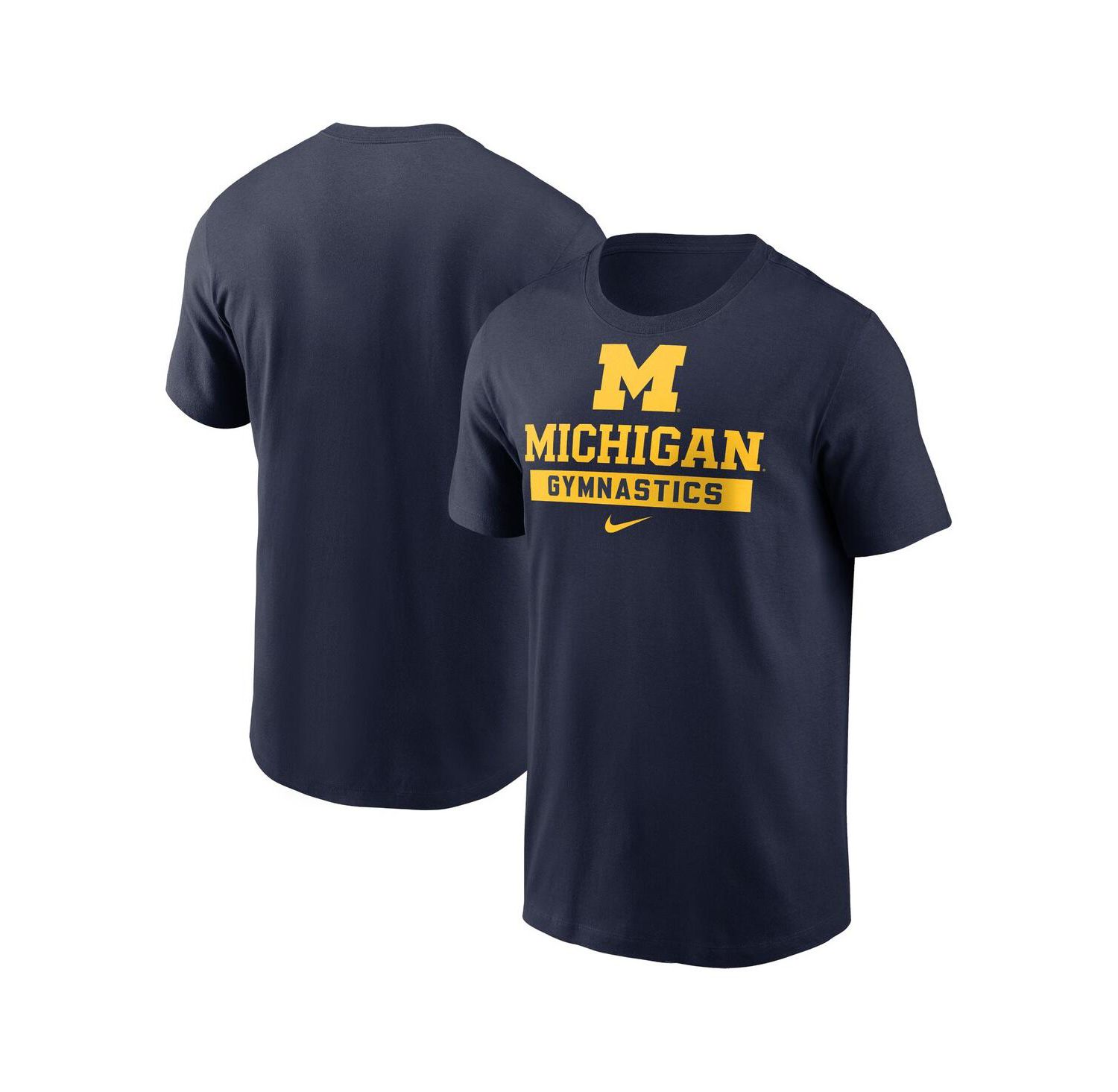 Men's Navy Michigan Wolverines Sport Drop Gymnastics T-Shirt