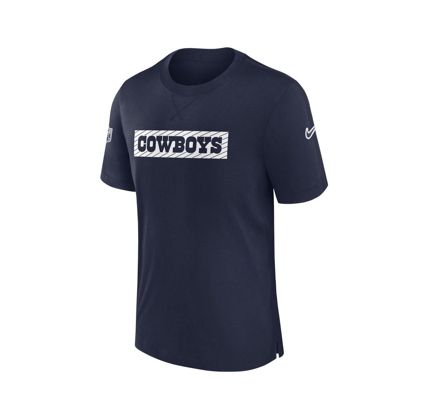 Men's Navy Dallas Cowboys 2024/25 Sideline Player Tri-Blend Performance T-Shirt