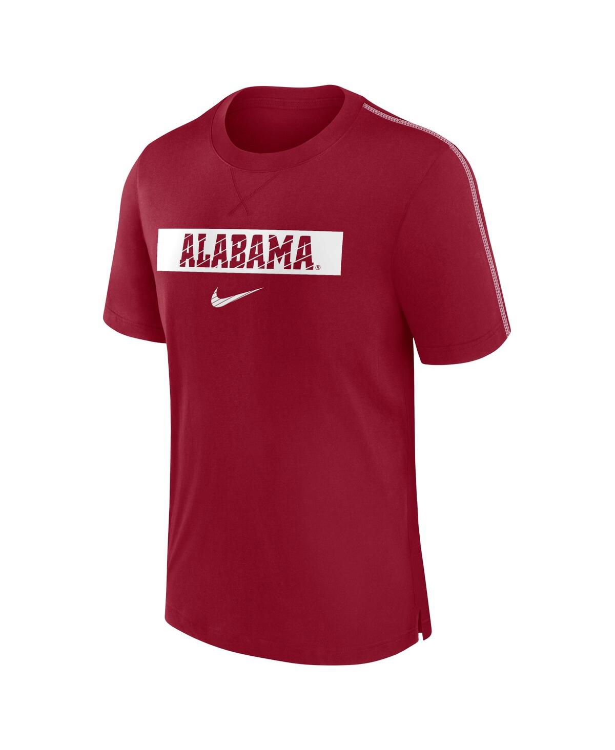 Nike Men'sAlabamaTide 2024/25 Sideline Player Performance Tri-Blend T-Shirt - Crimson, White
