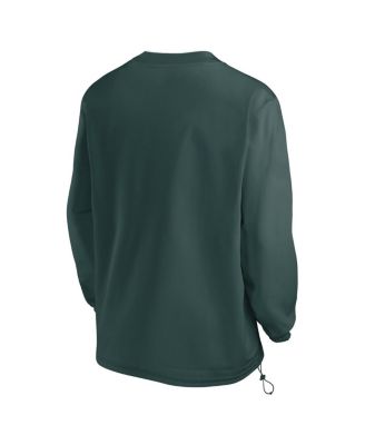 Men's Green Michigan State Spartans 2024 Sideline Pullover Wind shirt