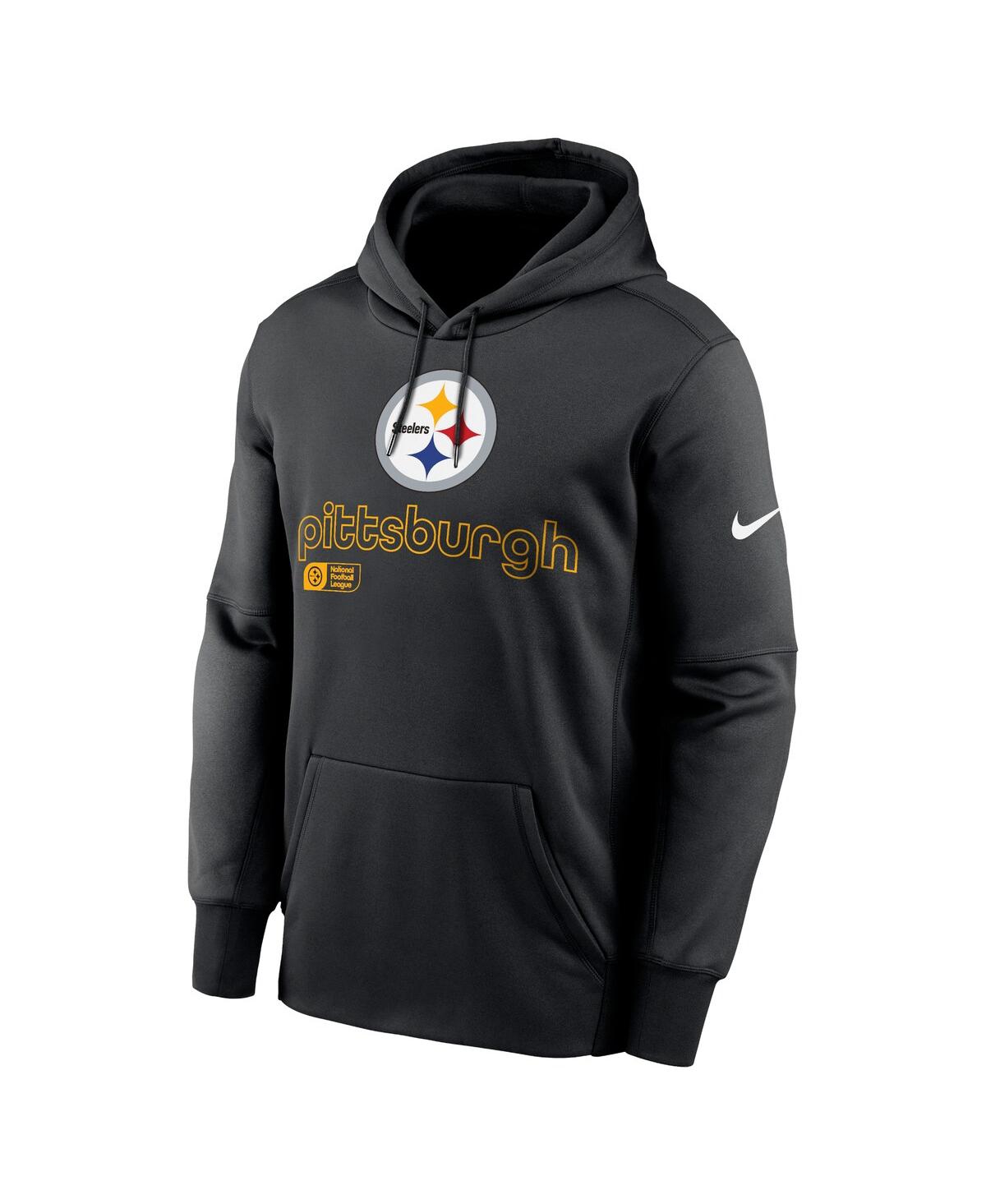 Nike Men'sPittsburgh Steelers Big Tall Performance Pullover Hoodie - Black