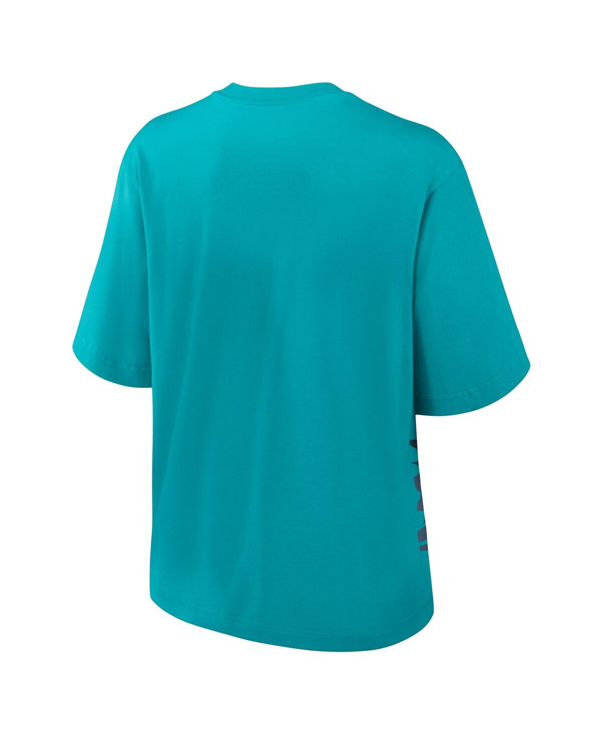 Nike Miami Dolphins Boxy  Women's Nfl T-shirt In Aqua