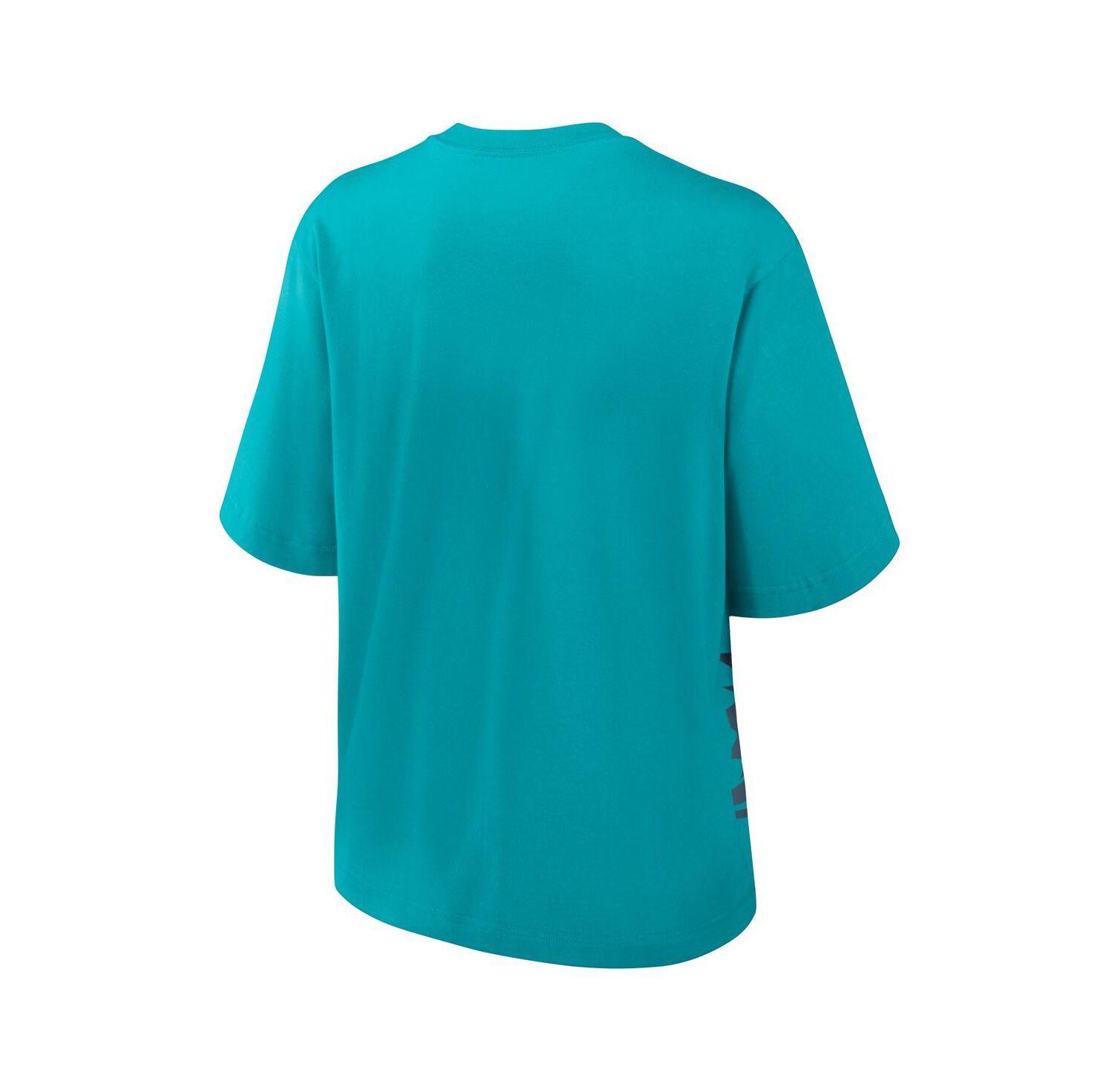Women's Aqua Miami Dolphins Boxy T-Shirt
