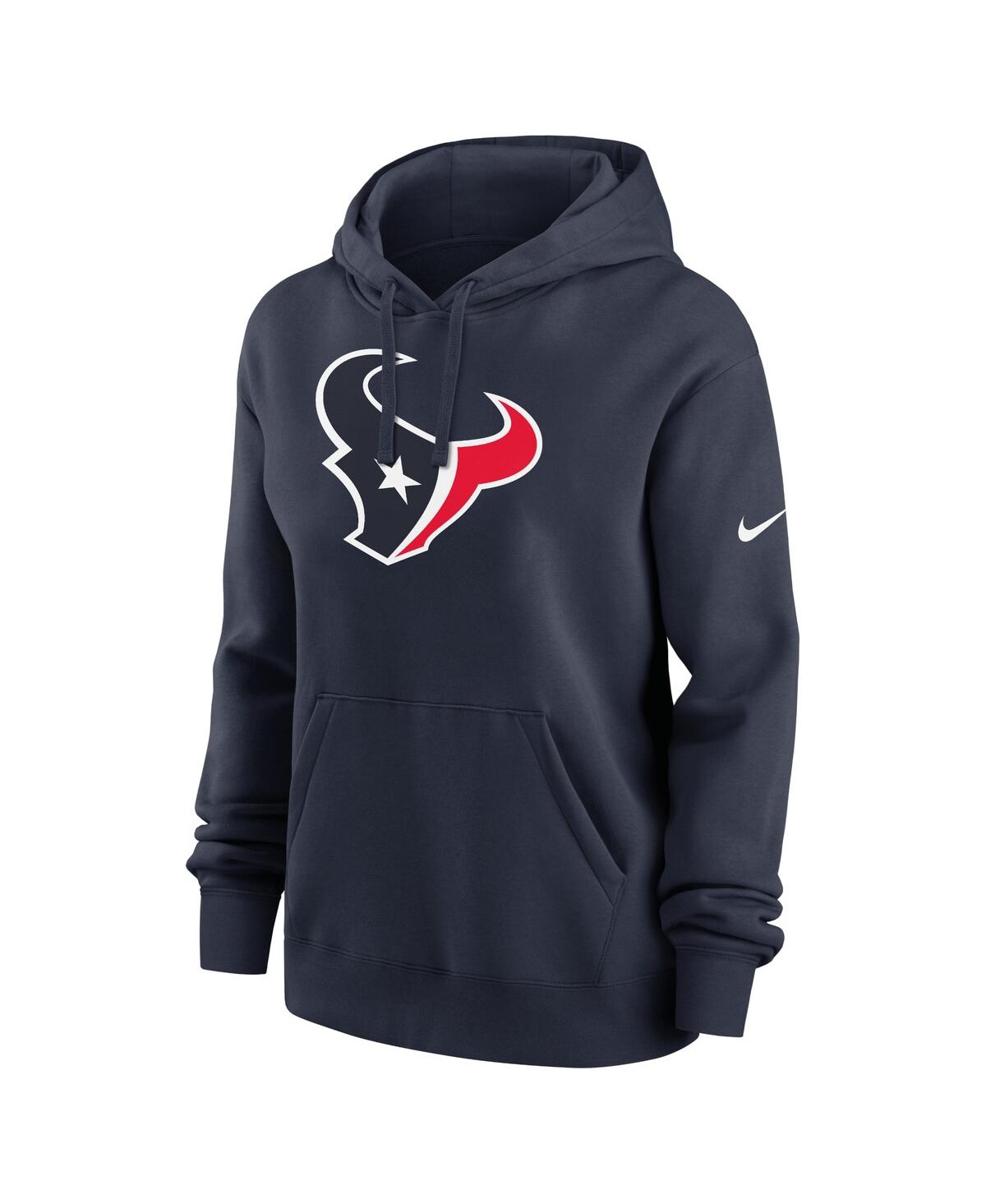 Nike Women's Navy Houston Texans Club Fleece Pullover Hoodie In Navy