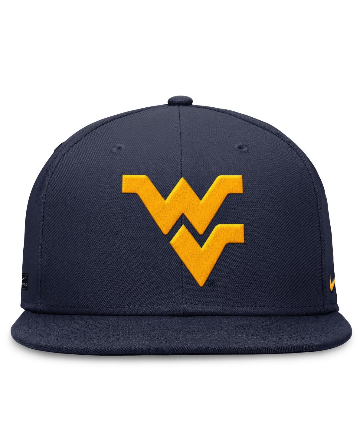 Nike Men'sWest Virginia Mountaineers On-Field Pro Fitted Hat - Navy