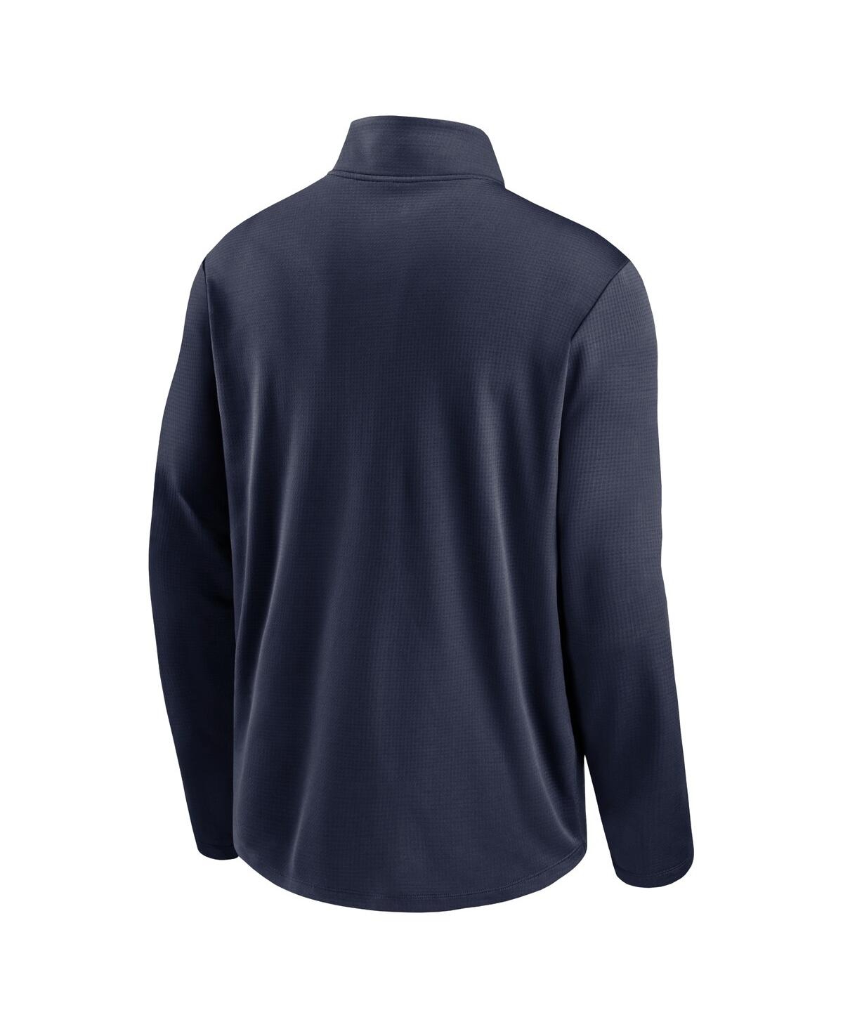 Jordan Men's Navy Michigan Wolverines Primetime Pacer Performance Half-zip Top In Navy