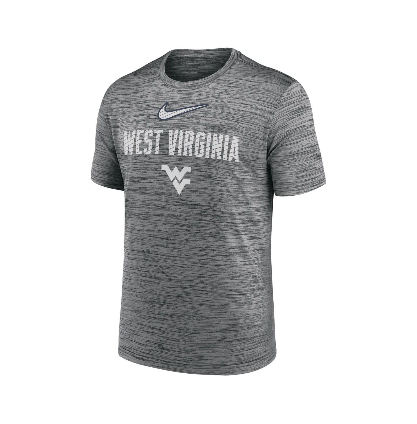 Мужская футболка Nike Anthracite West Virginia Mountaineers Campus Slant Velocity Performance — фото 2