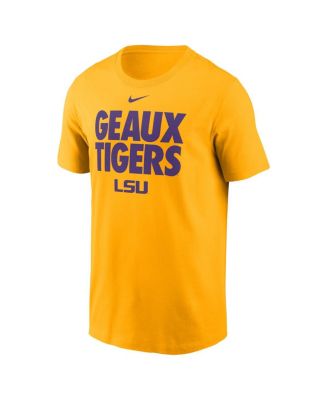 Men's Gold LSU Tigers Local Ultimate Chant T-Shirt