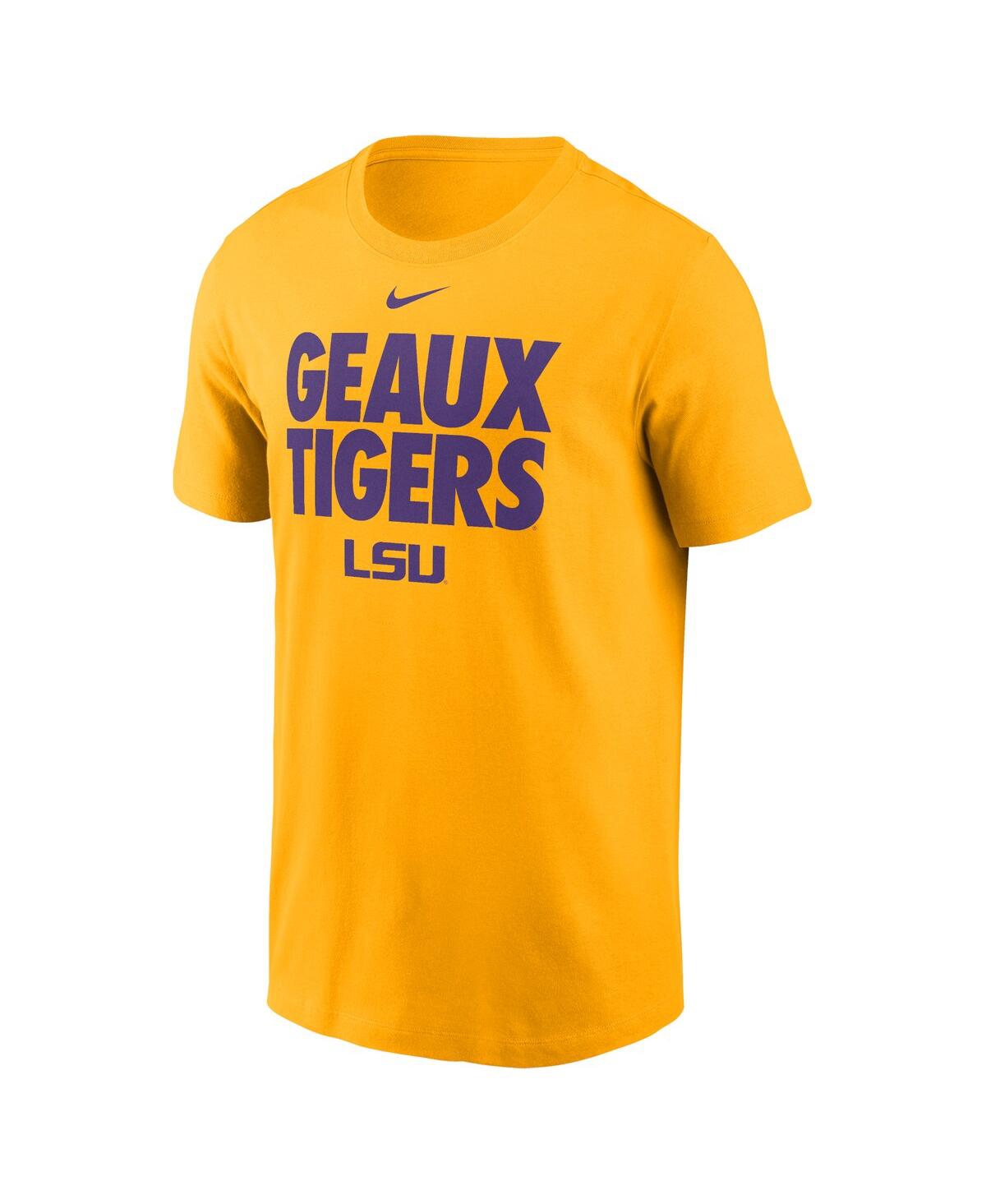 Nike Men'sLsu Tigers Local Ultimate Chant T-Shirt - Gold