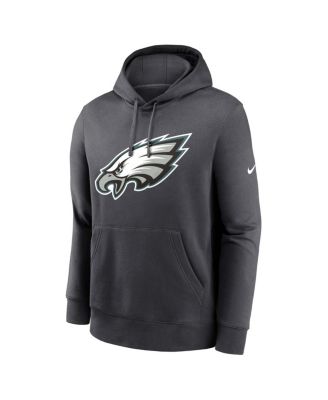 Men's Anthracite Philadelphia Eagles Club Logo Pullover Hoodie