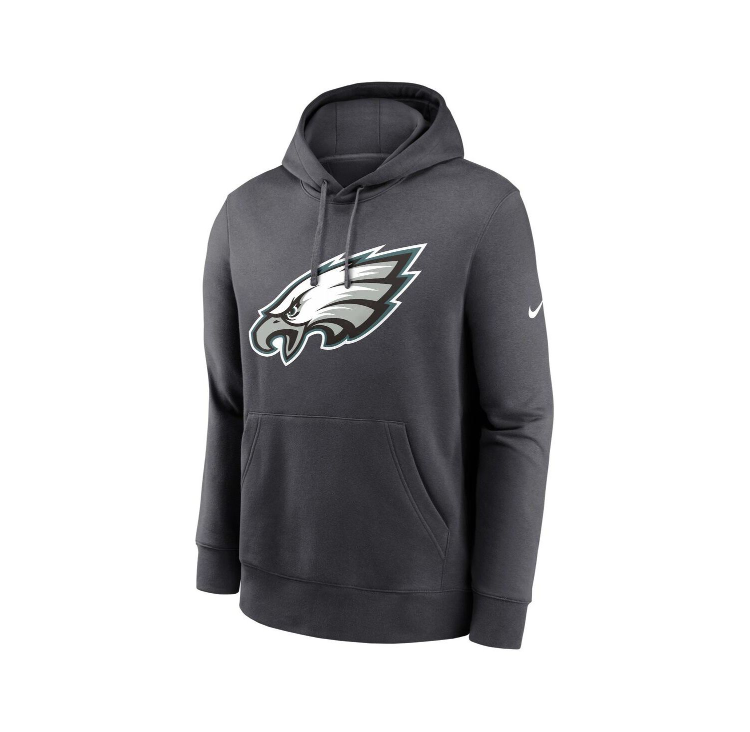 Men's Anthracite Philadelphia Eagles Club Logo Pullover Hoodie