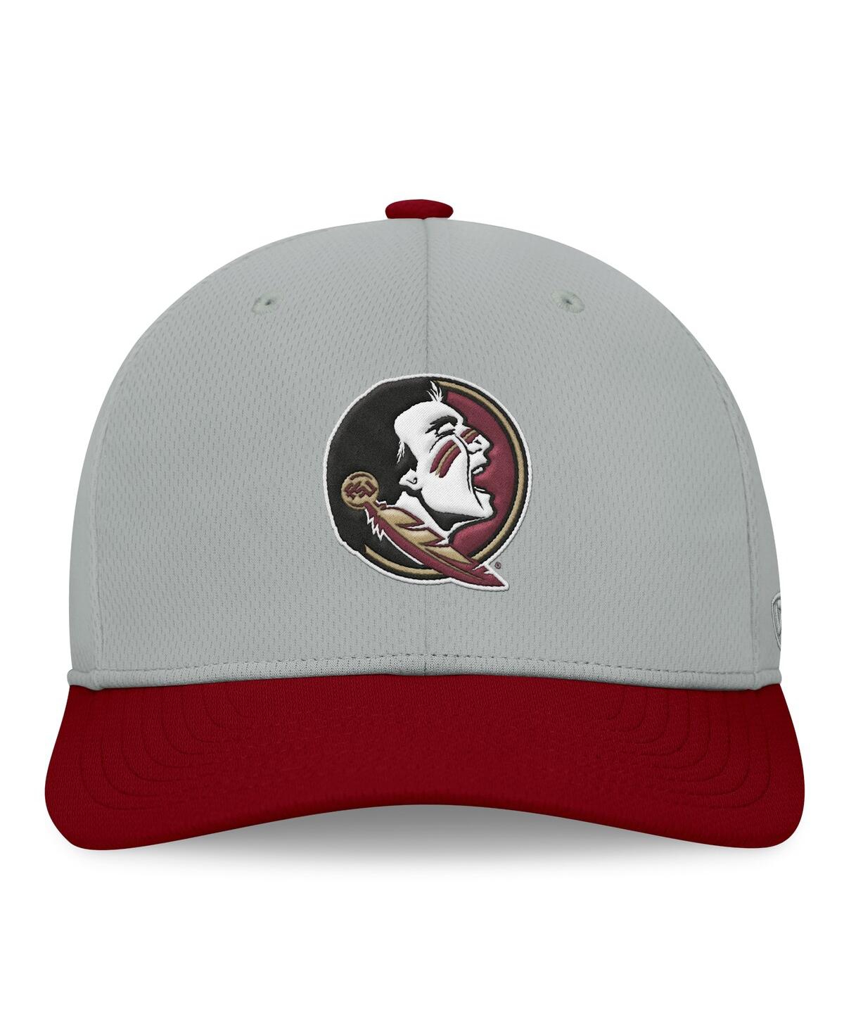 Top Of The World Men's Gray/garnet Florida State Seminoles Mick Flex Hat In Gray,garnet