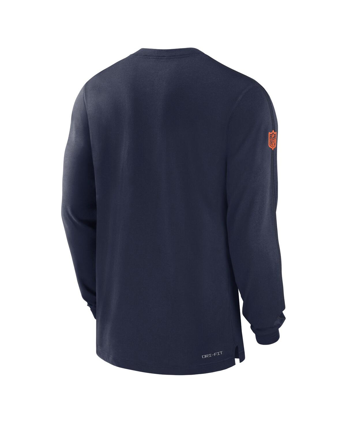 Nike Men'sDenver Broncos Sideline Player Performance Long Sleeve T-Shirt - Navy