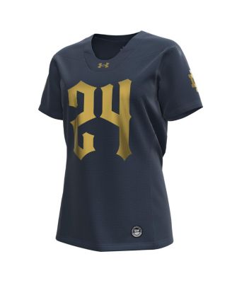 Women's Navy Notre Dame Fighting Irish 2024 Shamrock Series Replica Jersey