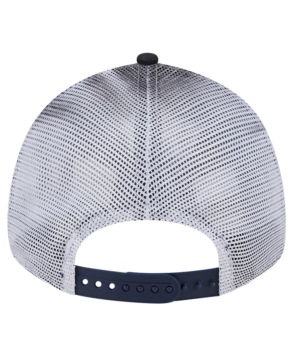 New Era Men'sNew York Yankees Team Slick Trucker 9TWENTY Adjustable Hat - Navy