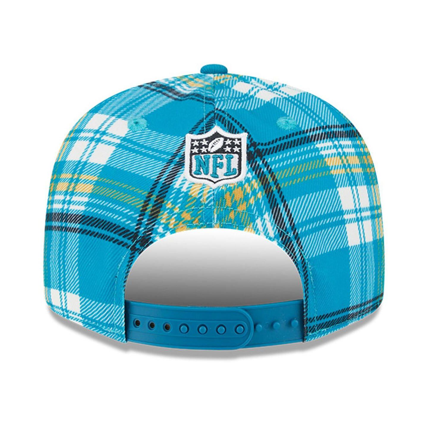 Мужская кепка New Era Teal Jacksonville Jaguars 2024 Sideline Statement 9FIFTY Snapback Hat — фото 2