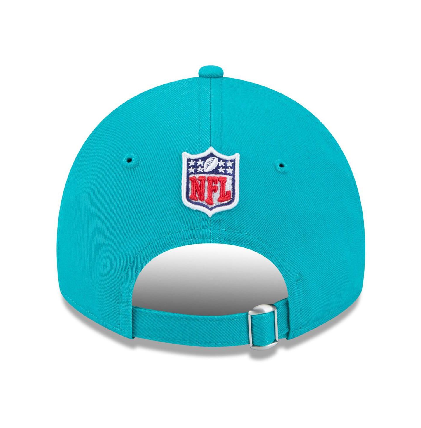 Мужская кепка New Era Aqua Miami Dolphins 2024 Sideline 9TWENTY Adjustable Hat — фото 4