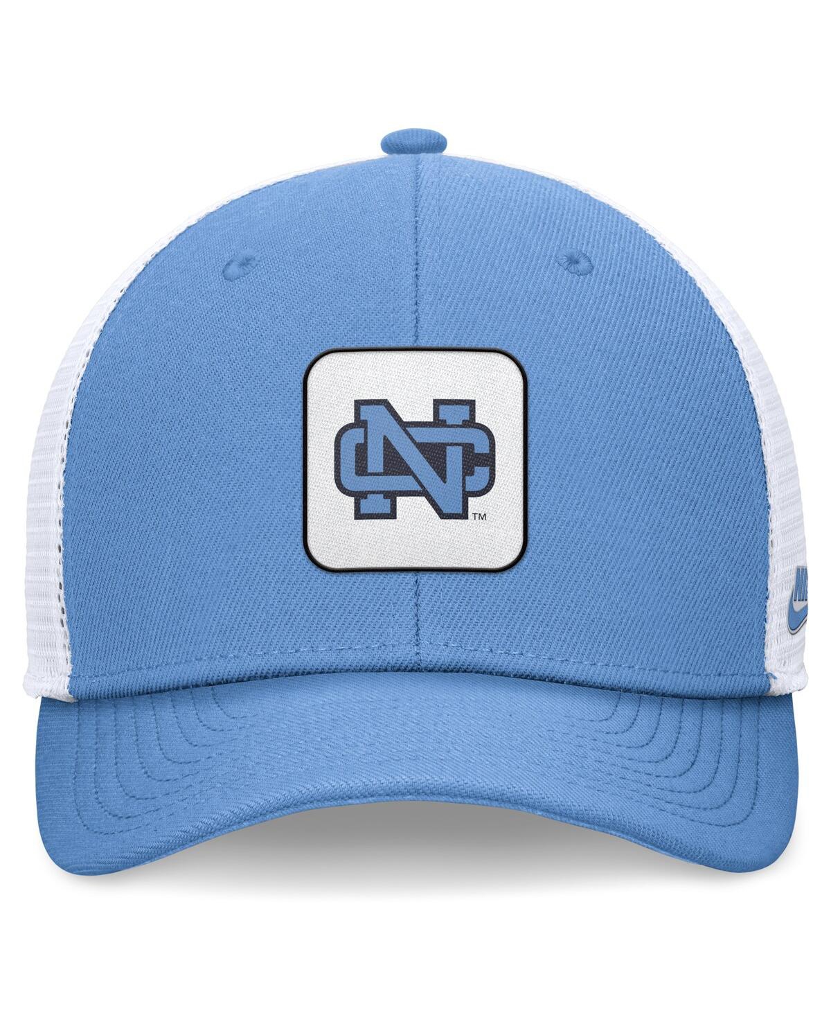 Nike Men'sWhite North Carolina Tar Heels Legacy Mascot Trucker Adjustable Hat - Light Blue, White