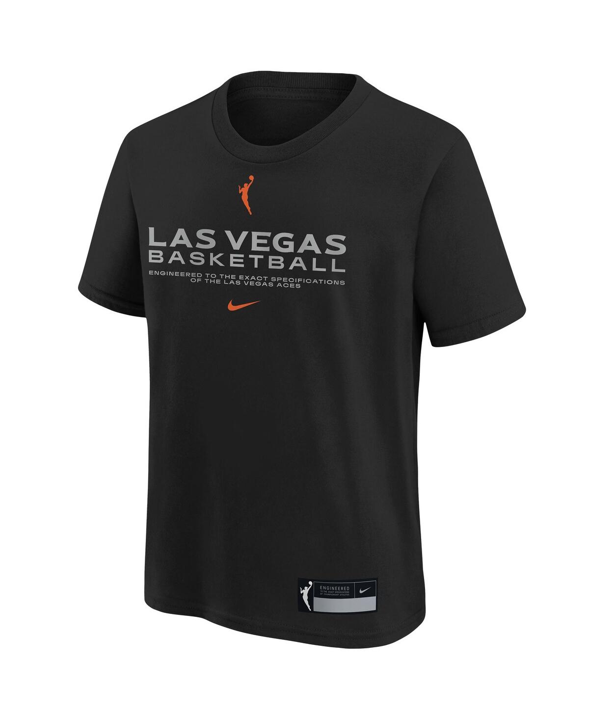 Nike Big Boys and GirlsLas Vegas Aces Legend Practice Performance T-Shirt - Black
