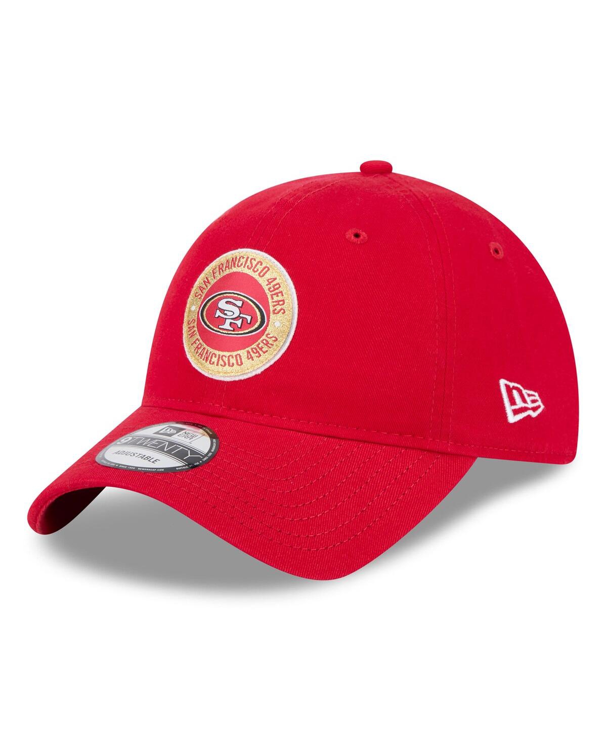 New Era Men's Scarlet San Francisco 49ers 2024 Sideline 9twenty Adjustable Hat In Scarlet
