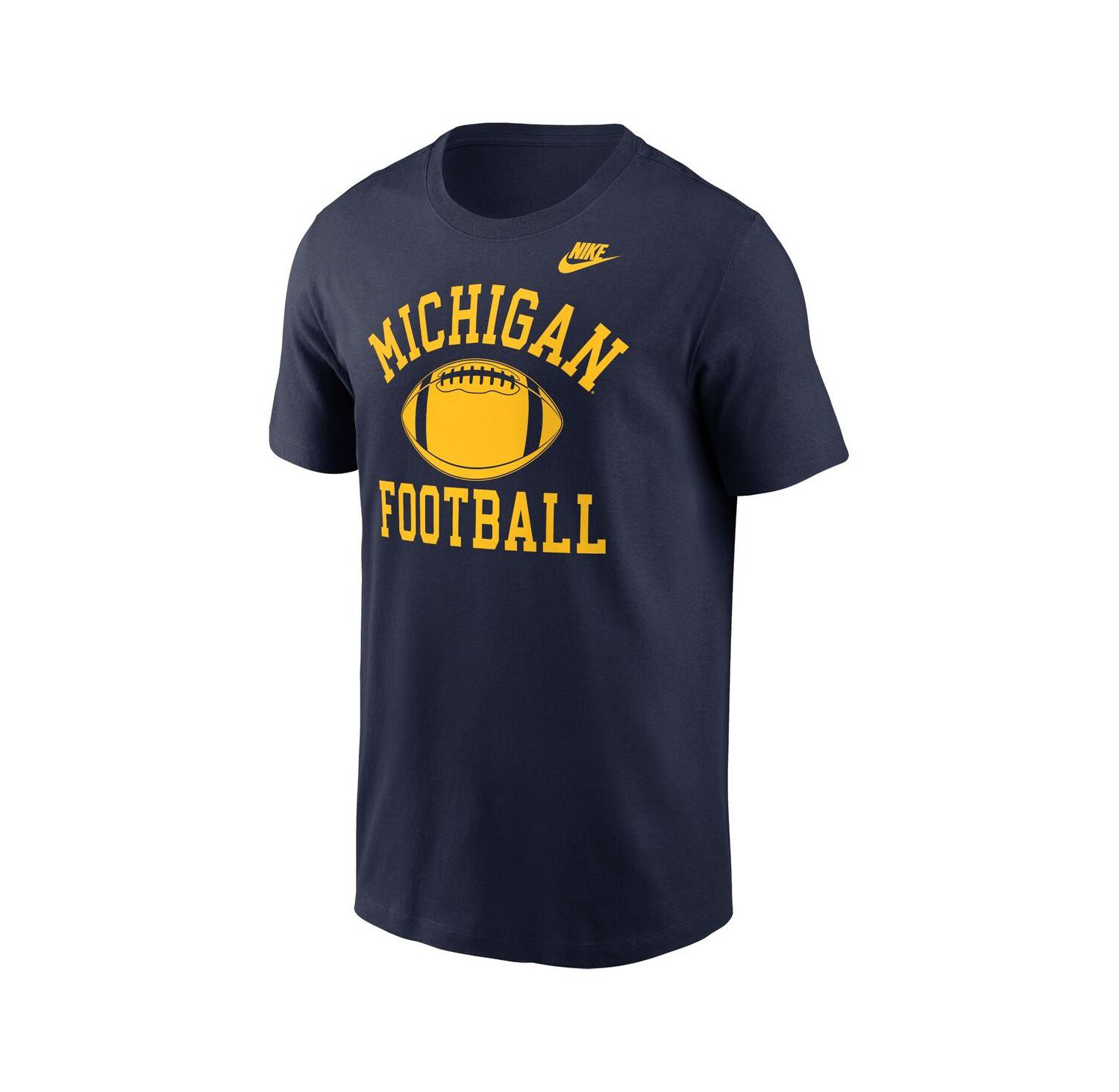 Men's Navy Michigan Wolverines Legacy Football Icon T-Shirt