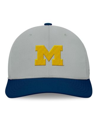 Men's Gray/Navy Michigan Wolverines Mick Flex Hat