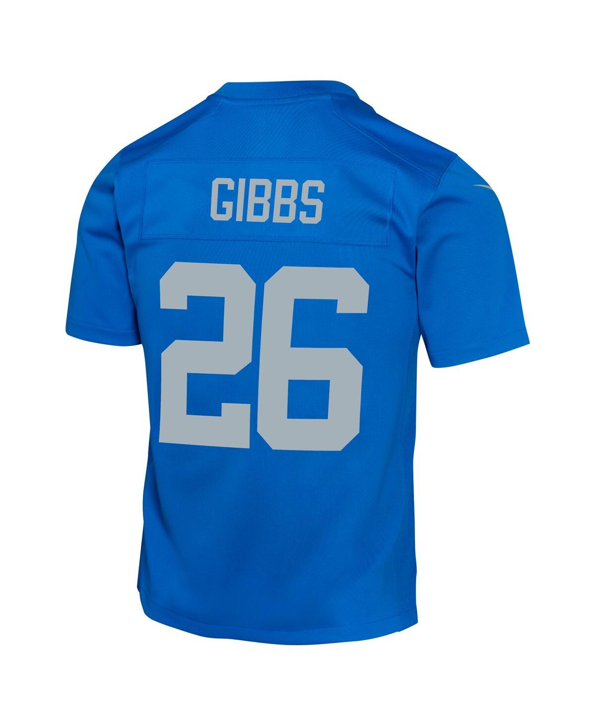 Nike Big Boys and Girls Jahmyr GibbsDetroit Lions Alternate Game Jersey - Blue