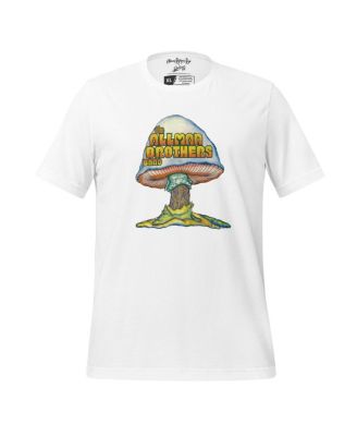 Men's and Women's White The Allman Brothers Band Color Mushroom Tri-Blend T-Shirt