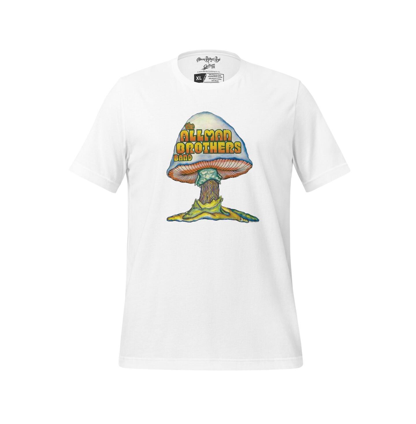 Футболка Section 119 White The Allman Brothers Band Color Mushroom Tri-Blend — фото 2