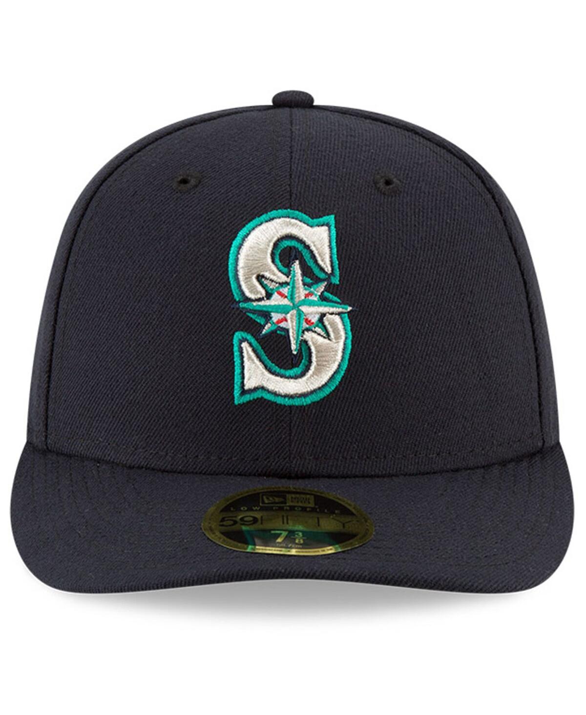 New Era Men'sSeattle Mariners National Baseball Hall of Fame Low Profile 59FIFTY Fitted Hat - Navy