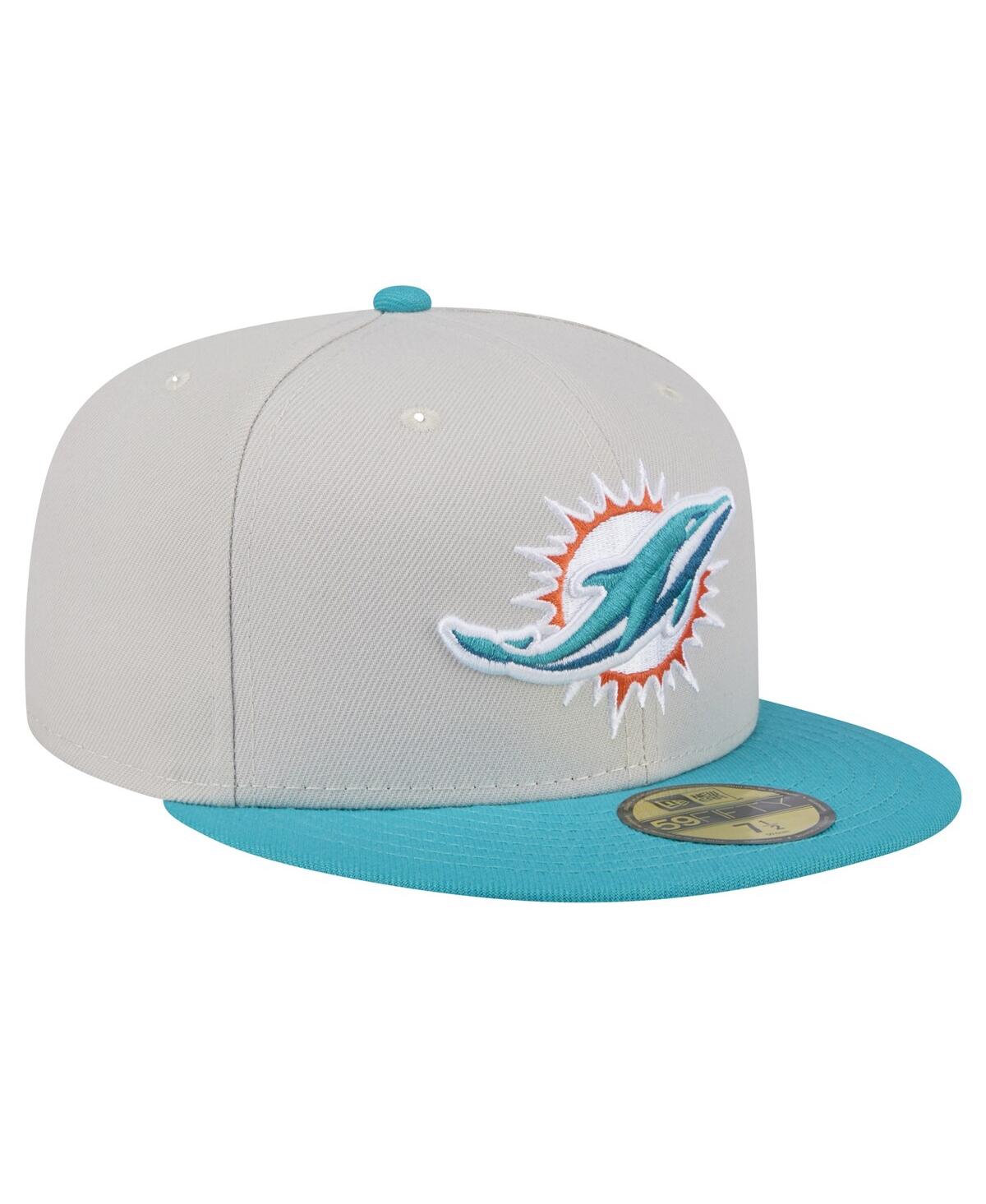 New Era Men's Miami Dolphins Stoney 59FIFTY Fitted Hat - Aqua