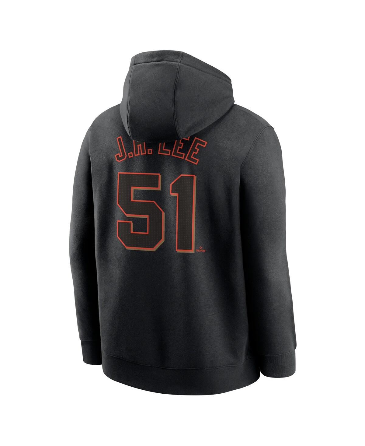 Nike Men's Jung Hoo LeeSan Francisco Giants Player Name Number Club Pullover Hoodie - Black