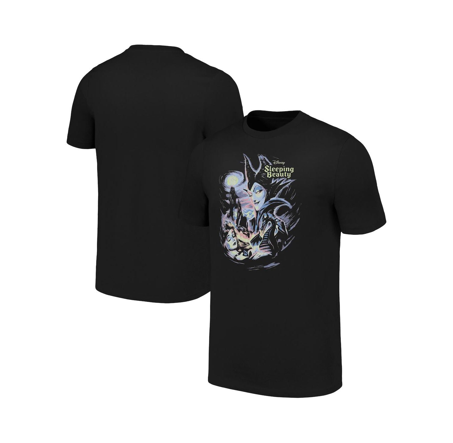 Men's and Women's Black Sleeping Beauty Black Light T-Shirt