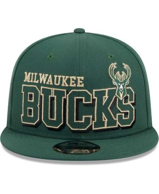 Men's Hunter Green Milwaukee Bucks Gameday 9FIFTY Snapback Hat