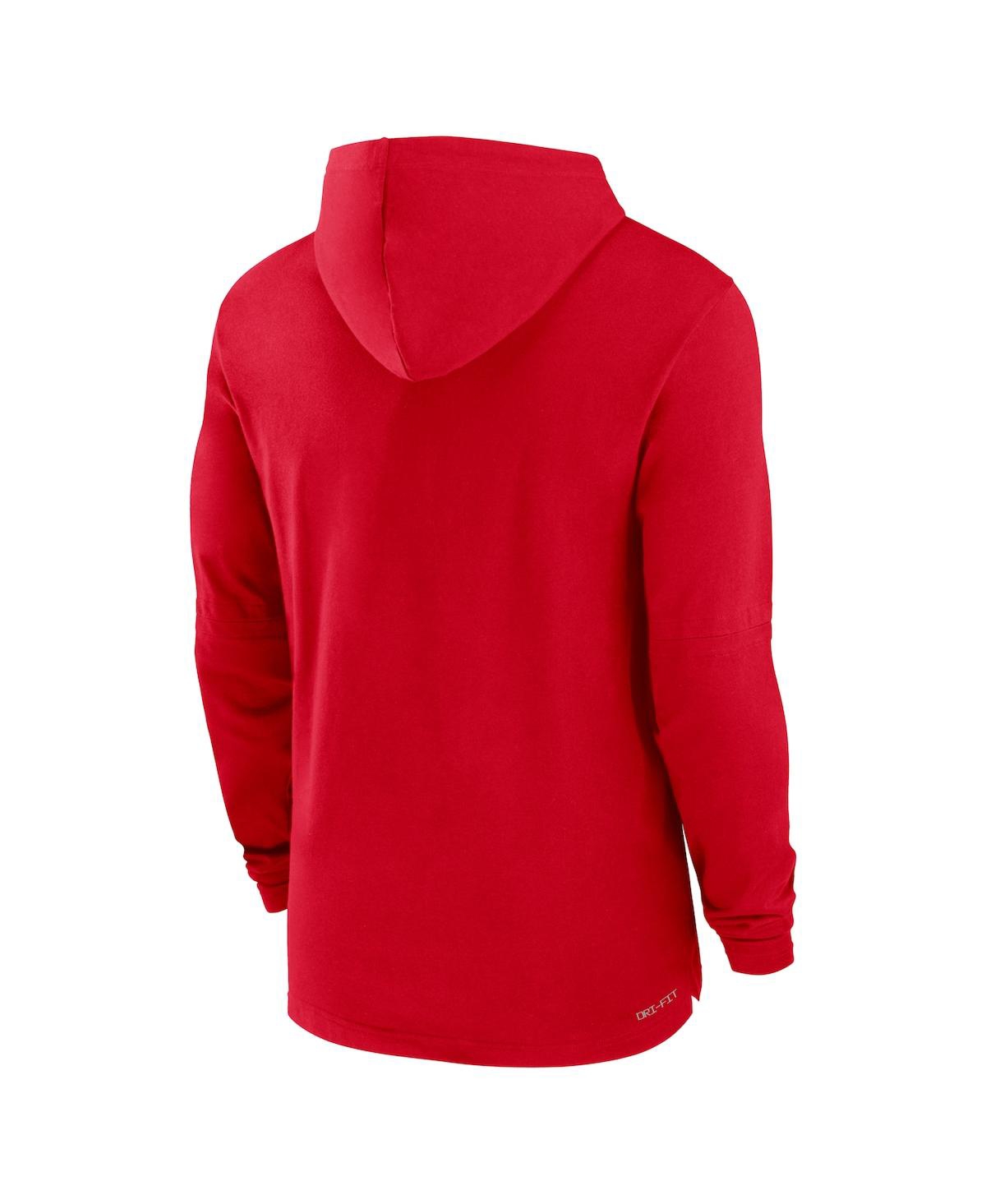 Nike Men's Arizona Wildcats Sideline Hoodie Performance Long Sleeve T-Shirt